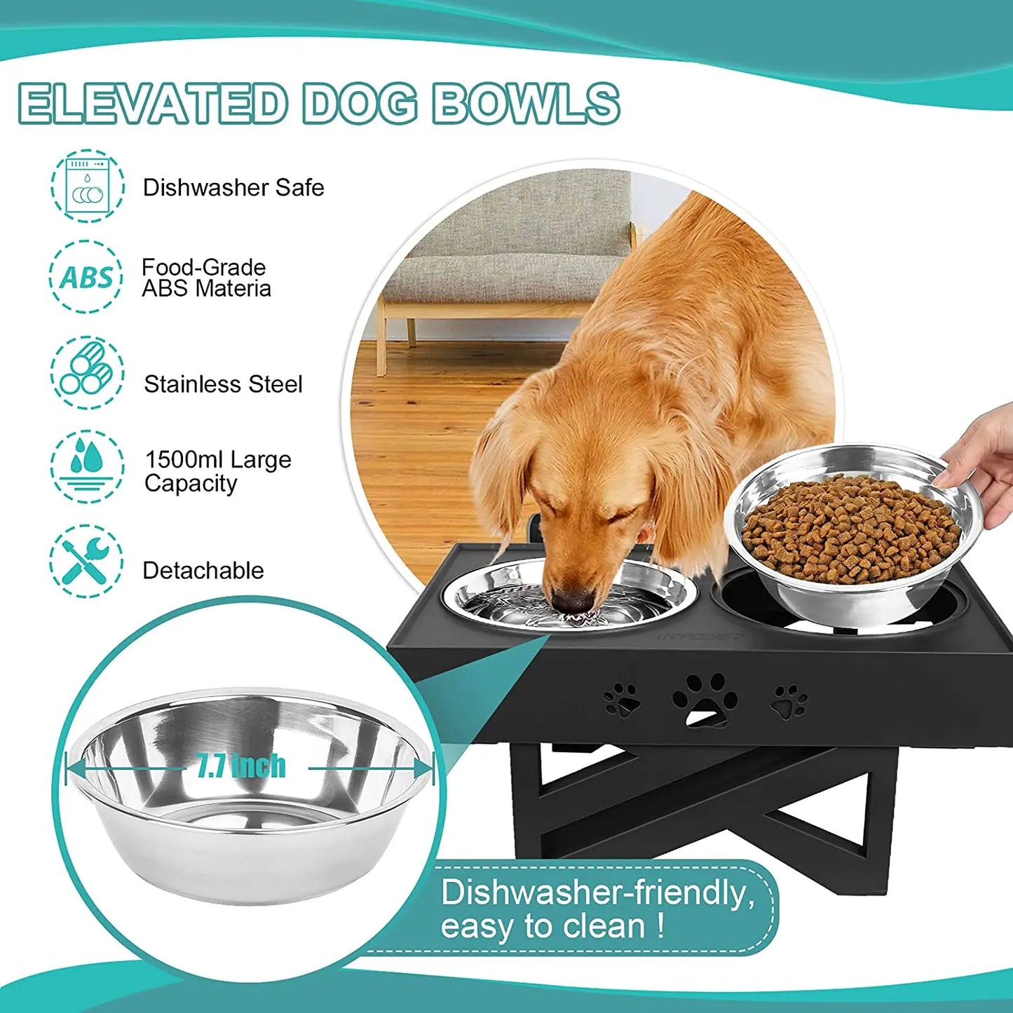 Adjustable Dog Bowls  Comfort, Health & Style in Every Meal