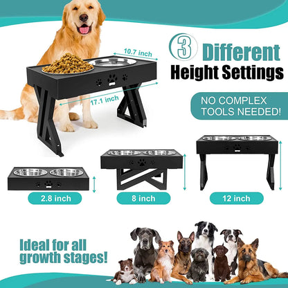 Adjustable Dog Bowls  Comfort, Health & Style in Every Meal