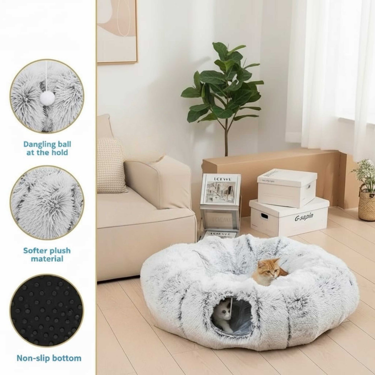 Cat Tunnel Bed